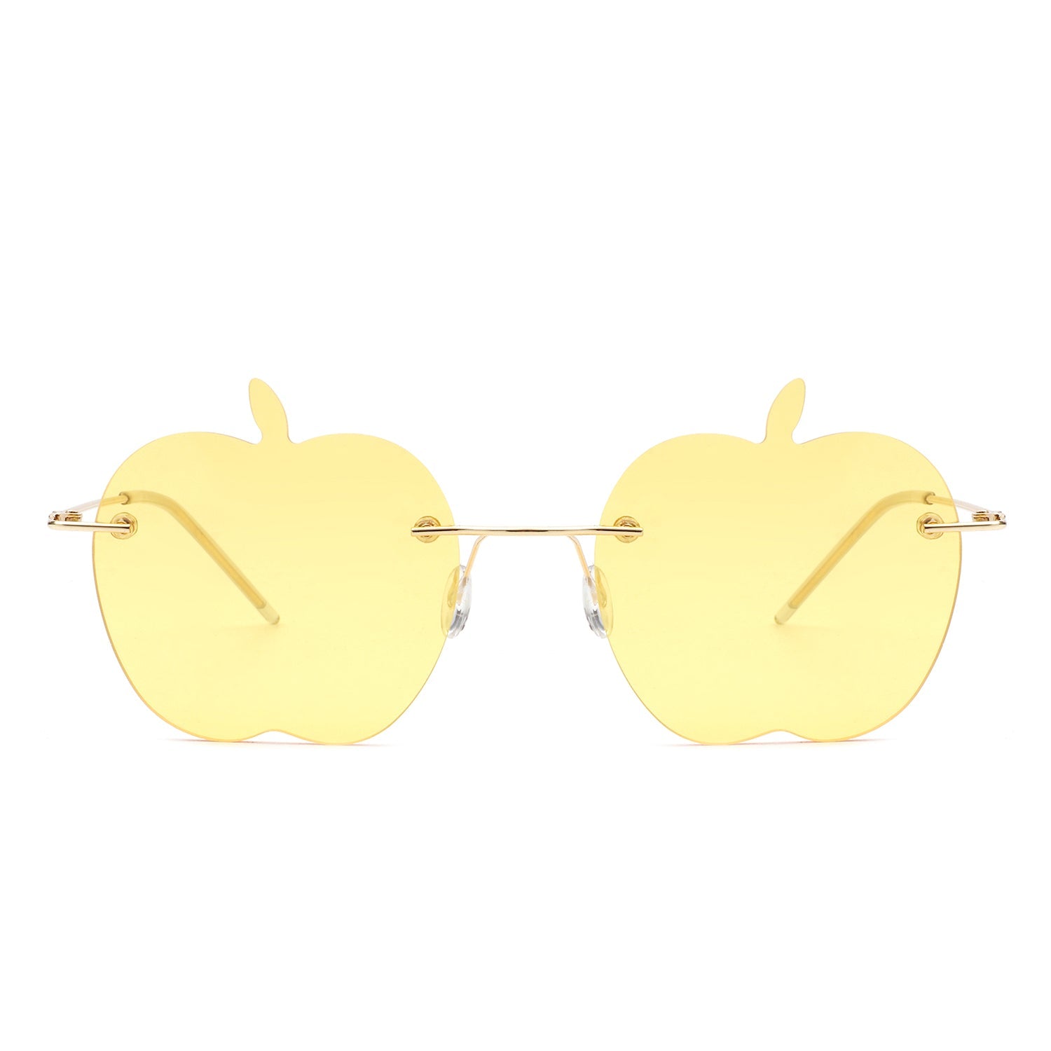 Zephyrus - Rimless Apple Shape Party Frameless Tinted Sunglasses