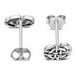 Boucles d'oreilles celtiques unies en argent