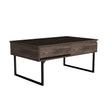 Lift Top Coffee Table With Drawer Vezu- Dark Walnut Vezu.