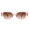 Goldenyx - Rectangular Fashion Geometric Narrow Slim Retro Sunglasses