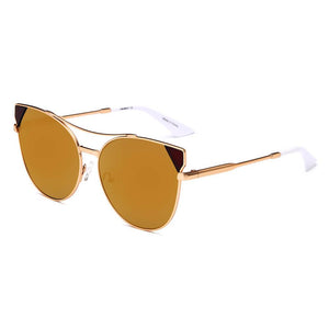 CLARCKSTON | Women's Trendy Mirrored Lens Cat Eye Sunglasses