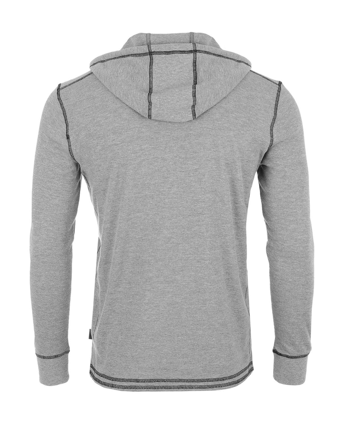 ZIMEGO Henley thermique à manches longues et léger à capuche pour homme