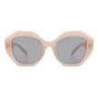 Crystalx - Women Geometric Retro Polygon Square Fashion Sunglasses