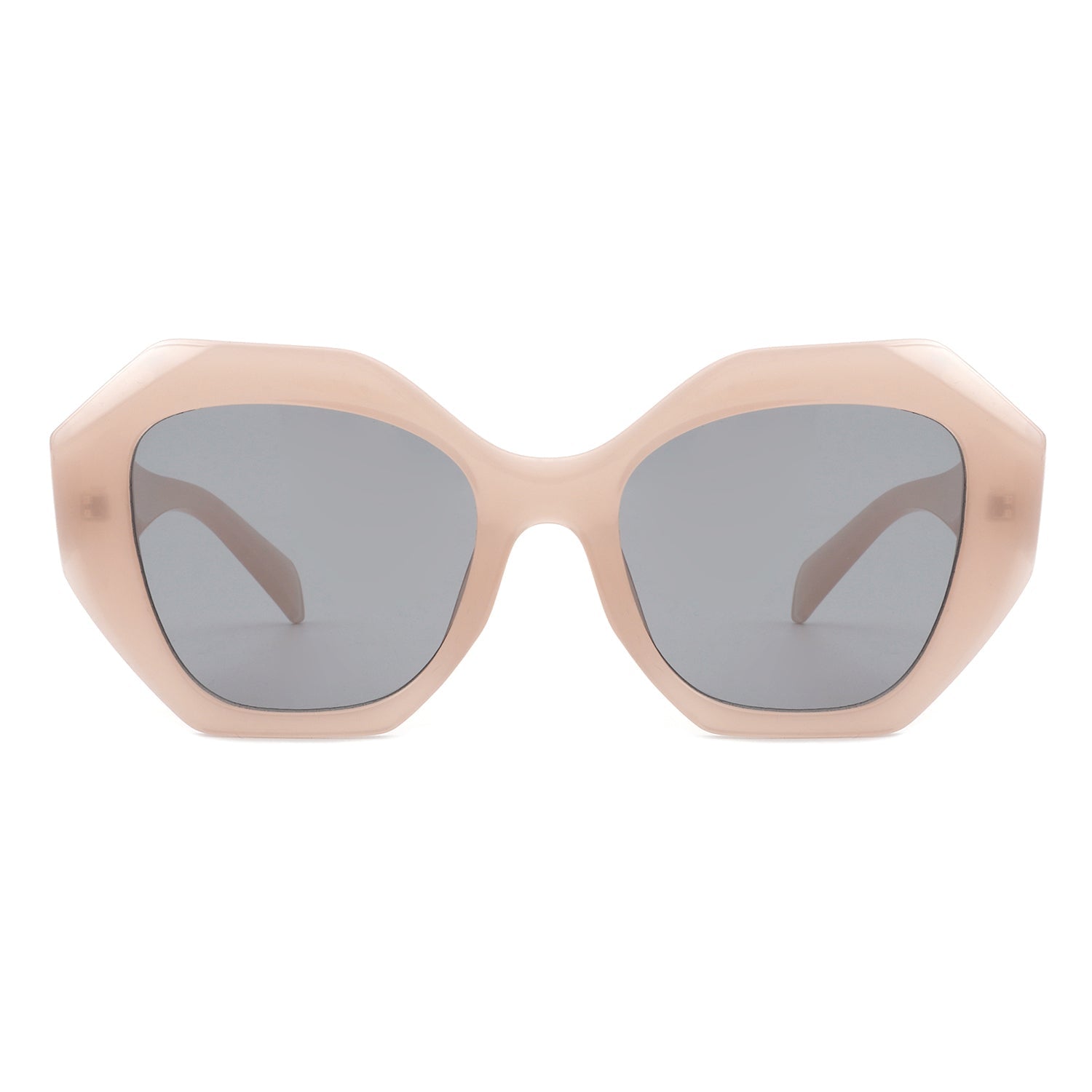 Crystalx - Women Geometric Retro Polygon Square Fashion Sunglasses