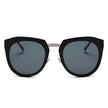 FERNDALE | Mirrored Polarized Lens Oversize Cat Eye Sunglasses