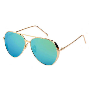 DELAN | Premium Mirrored Lens Oversize Aviator Sunglasses