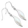 Boucles d'oreilles en argent sterling et nacre