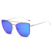 DORSET - Oversize Polygon Mirrored Lens Cat Eye Sunglasses