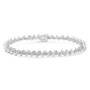 Ensemble miracle de diamants 1/2 carat en argent sterling .925