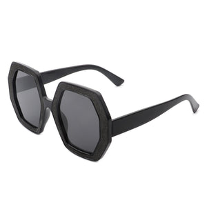 Thunderx - Women Oversize Polygonal Fashion Square Sunglasses