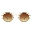 Moonmist - Fashion Circle Geometric Round Futuristic Fashion Sunglasses