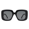 Yarrowia - Women Retro Square Oversized Chunky Fashion Sunglasses