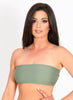 Zoey Bandeau Top - Khaki