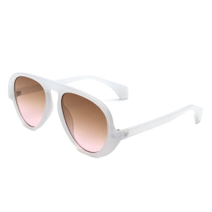 Twinklez - Futuristic Fashion Chunky Vintage Inspired Aviator Sunglasses