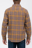 Long Sleeve Checkered Plaid Brushed Flannel