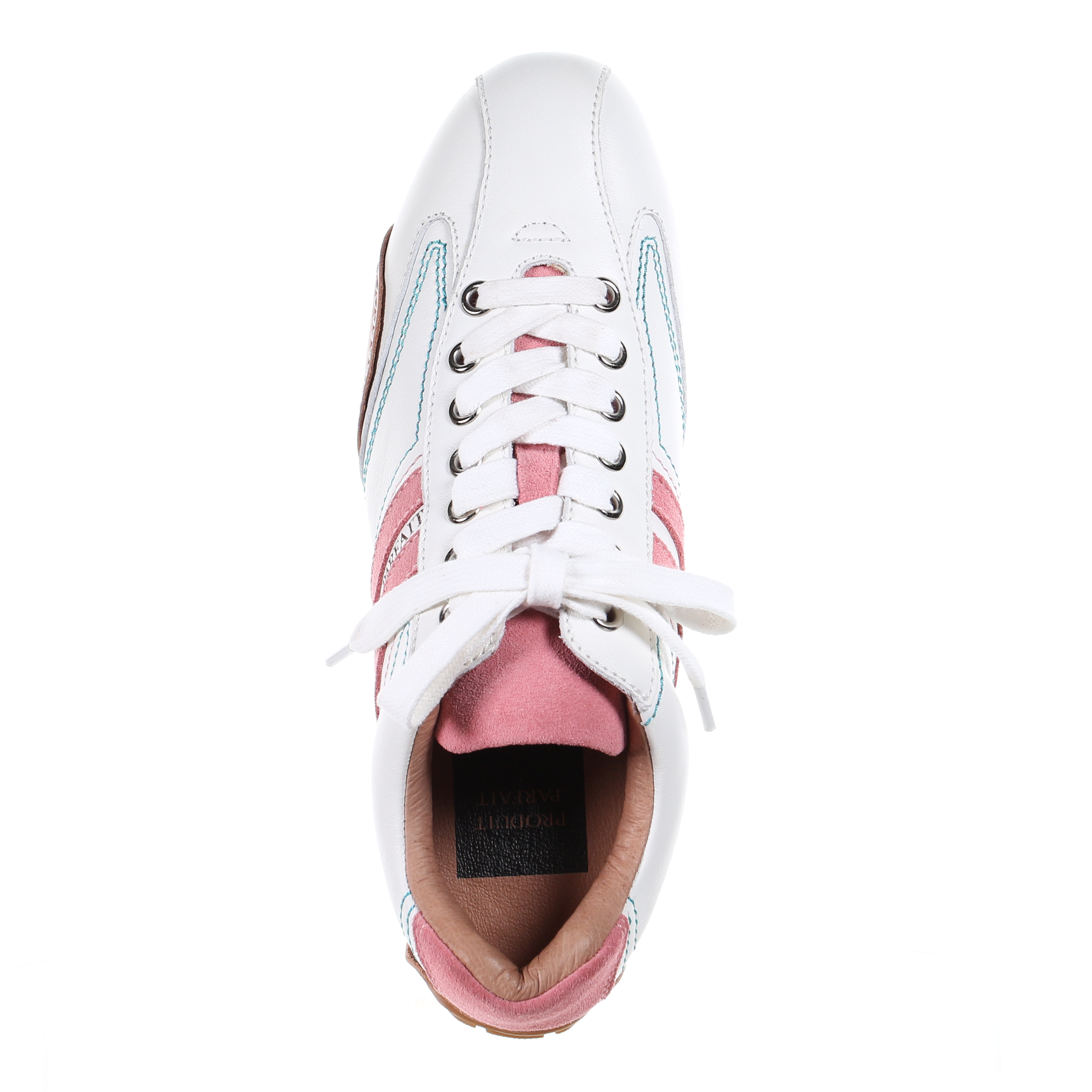 Leather Sneaker-Peach