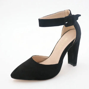 Square High Heel Pointed Toe