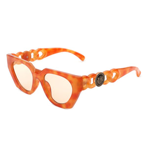 Meridian - Classic Square Retro Flat Top Fashion Sunglasses