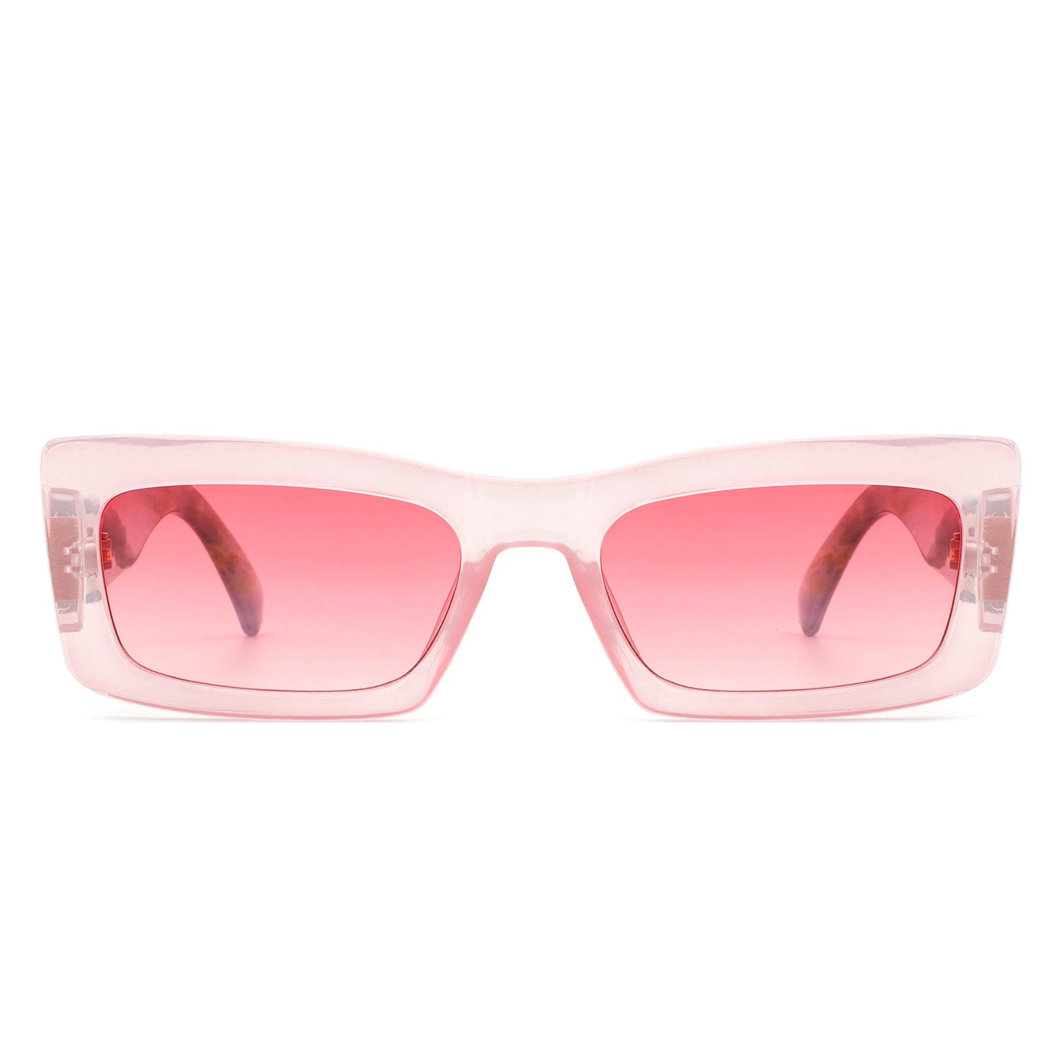 Illumyne - Retro Narrow Rectangle Flat Top Slim Fashion Sunglasses