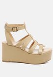 Windrush Cage Wedge Leather Sandal