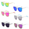 DORSET - Oversize Polygon Mirrored Lens Cat Eye Sunglasses