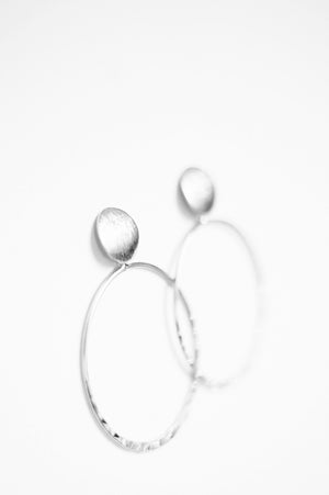 Jenn Silver Hoop Earrings