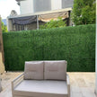 Light English Artificial Boxwood Hedge Panel / Fake Green Wall