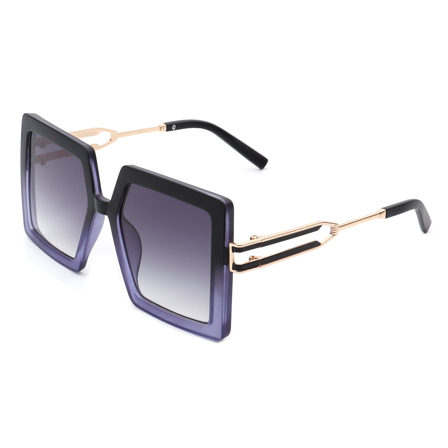 Thundera - Square Retro Women Oversize Large Flat Top Fashion Sunglasses