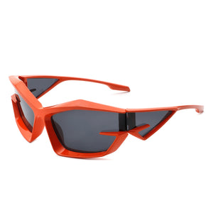 Pollich - Futuristic Rectangle Geometric Chunky Square Fashion Sunglasses