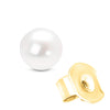 14K Gold Round White Saltwater Akoya Cultured Pearl