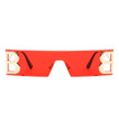 Rainbowx - Rimless Rectangle Flat Top Tinted Fashion Sunglasses