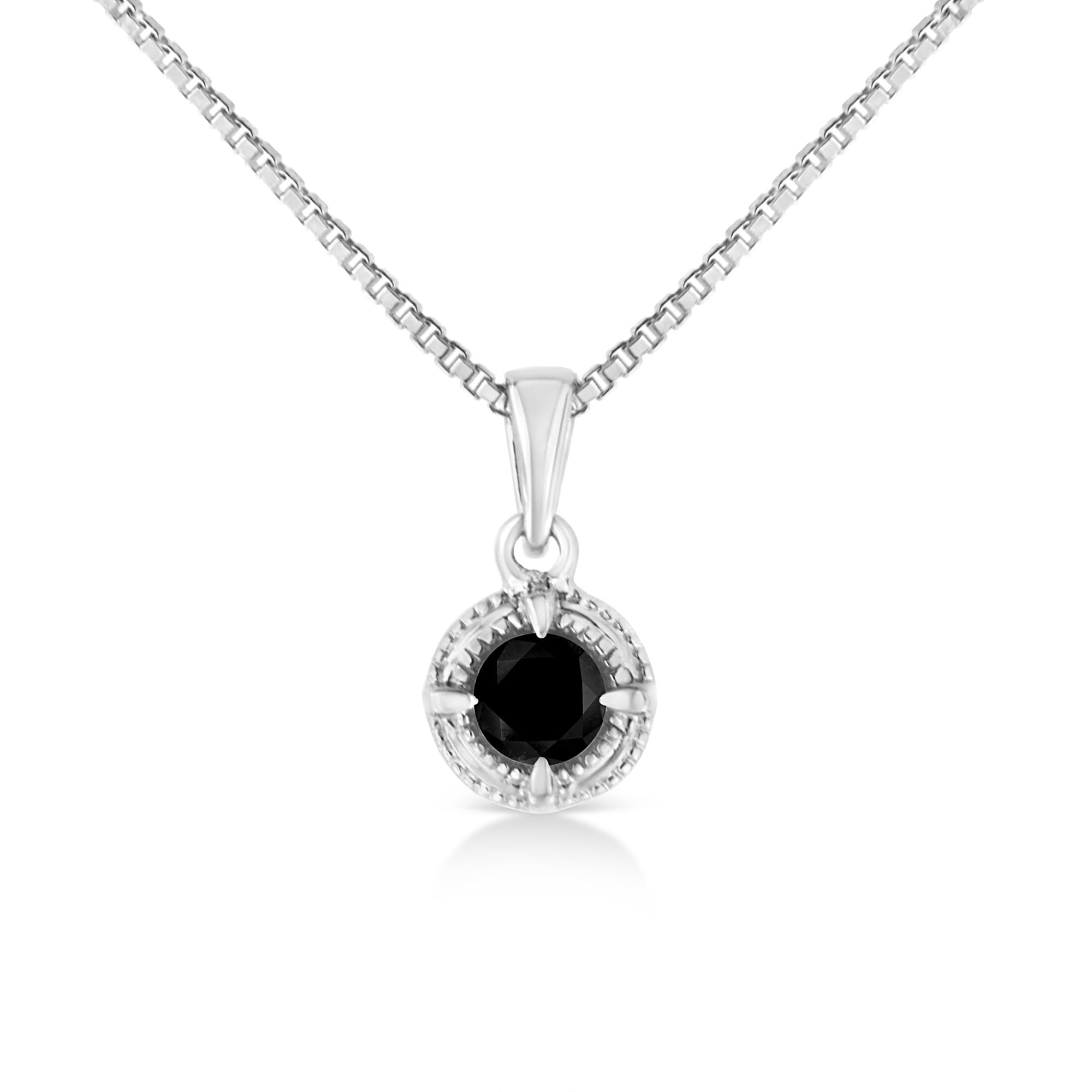 Solitaire diamant de couleur traité en argent sterling .925 18