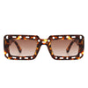 Undynite - Rectangle Irregular Frame Retro Fashion Square Sunglasses