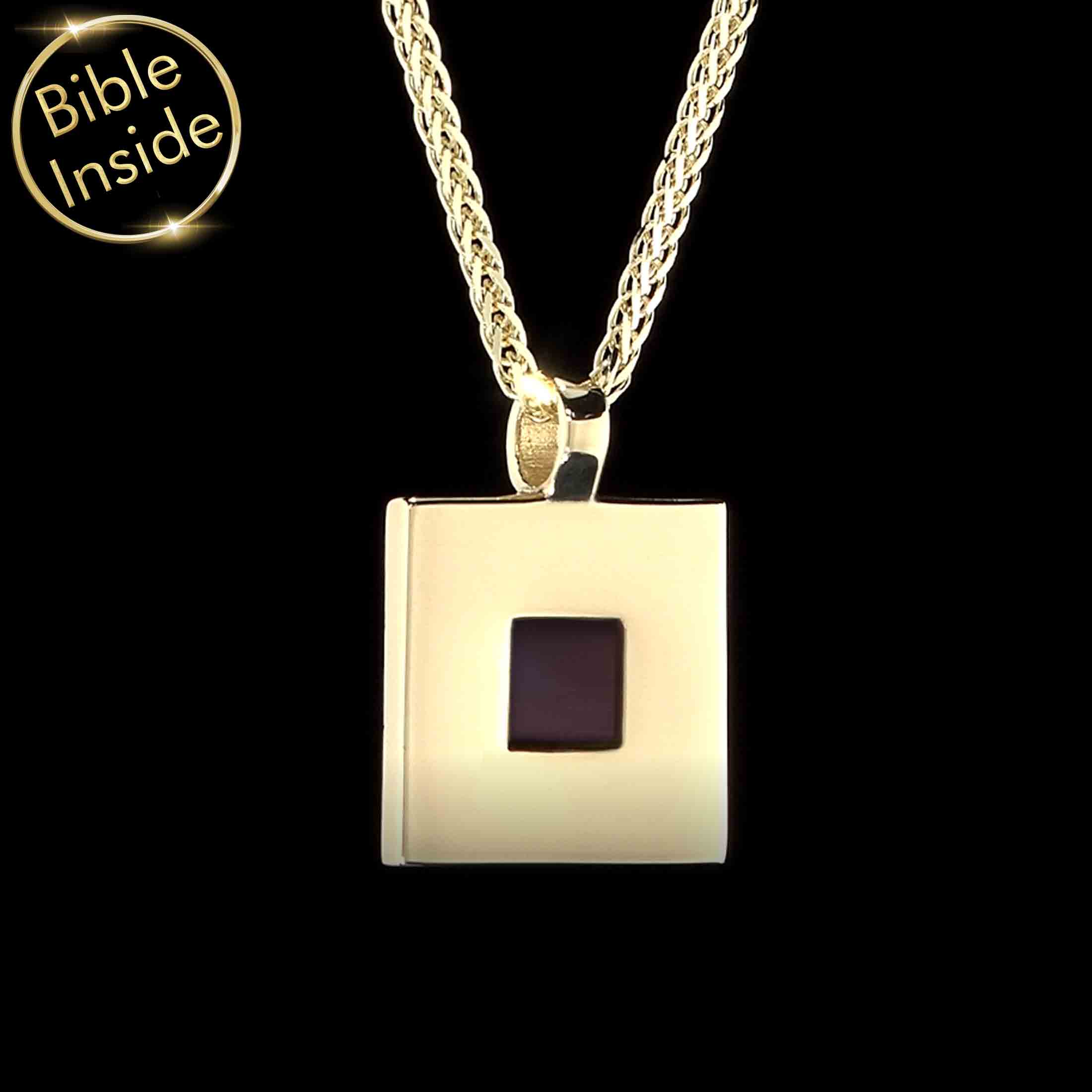 Bible Pendant With All the Bible Engraved