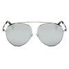 Bethel - Retro Mirrored Lens Teardrop Aviator Sunglasses