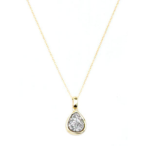 Emma Teardrop Pendant in Gold