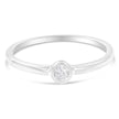 .925 Sterling Silver Miracle-Set Diamond Round Shaped Promise Ring