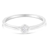 Bague de promesse en argent sterling 925 avec diamants sertis miracle de forme ronde