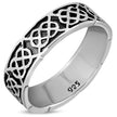 Plain Celtic Knot Silver Band Ring