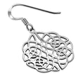 Large Celtic Knot Silver Earrings