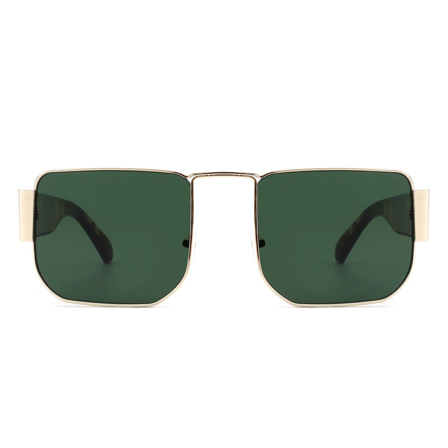 Diamonde - Square Retro Flat Top Tinted Vintage Fashion Sunglasses