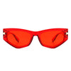 Oasisia - Geometric Fashion Narrow Irregular Cat Eye Sunglasses