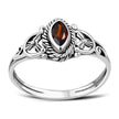 Garnet Stone Sterling Silver Ring