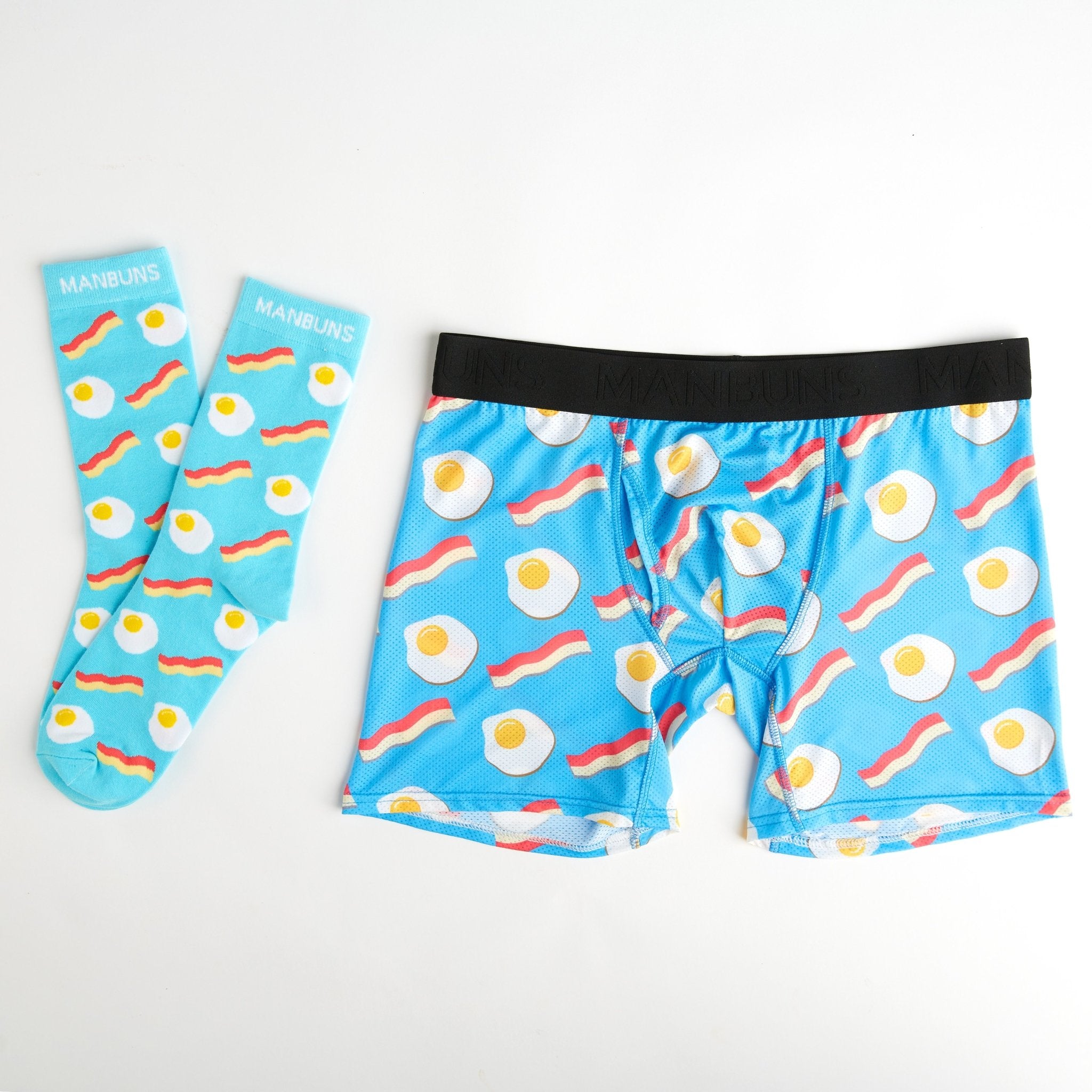 Ensemble de sous-vêtements et chaussettes Boxer Bacon and Eggs pour hommes