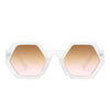 Starpath - Geometric Round Irregular Tinted Fashion Sunglasses