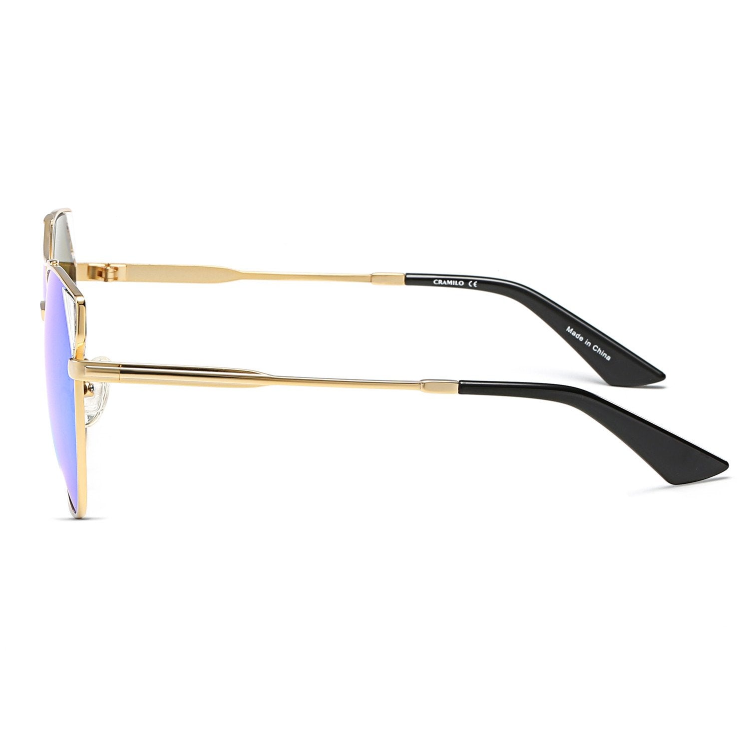 Aspen - Women Trendy Mirrored Lens Cat Eye Sunglasses