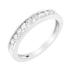 Bague de style bande en or blanc 10 carats avec diamant 1/2 carat certifié IGI