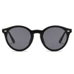 CROSBY | Unisex Fashion Retro Round Horn Rimmed Sunglasses