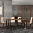 Black Walnut Solid Wood Dining Table and Chair