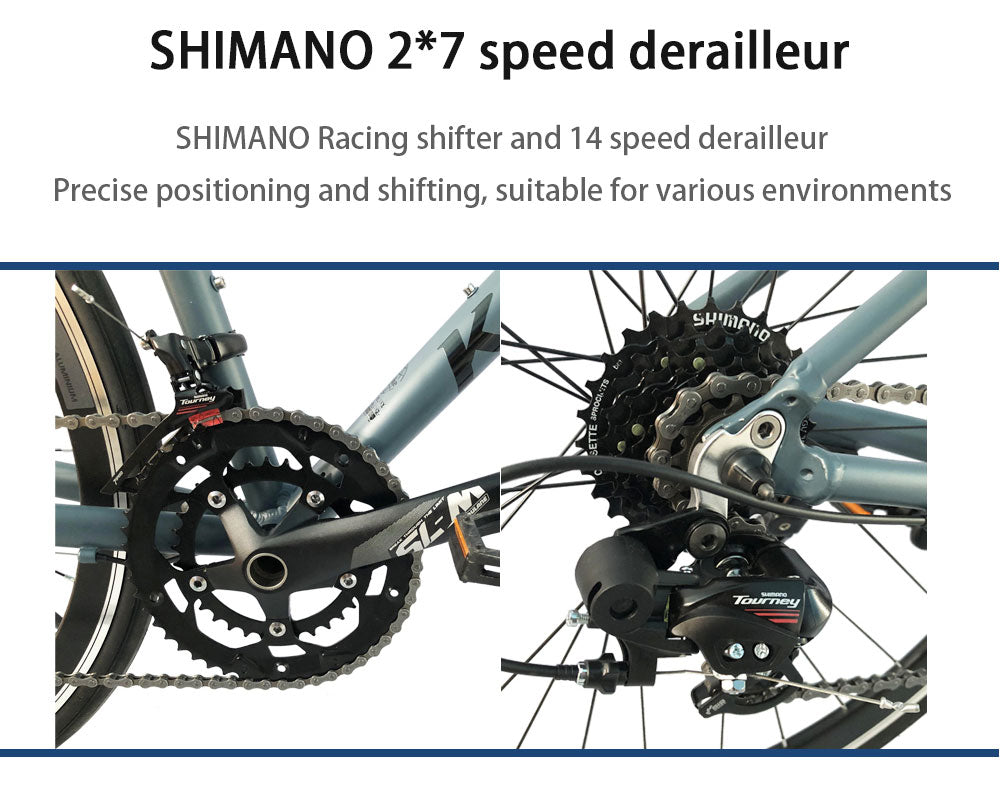 Vélo de route en alliage d'aluminium 700C